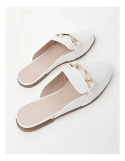 Outlet 🌟 Basque Mira Leather Flat 👟 Shoes In White 🔔 -Flats Sales Store unnamed file 1001