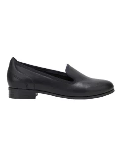 Best Sale 🥰 Hush Puppies The Albert Black Leather Flats ⌛