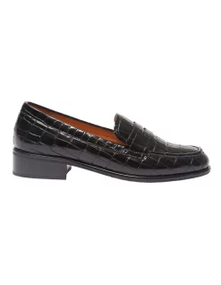 Top 10 🛒 Jane Debster Kassidy Black Croc Print Flat 👟 Shoes 🛒
