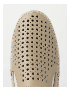 Coupon 🎁 Regatta Capricorn Beige Leather Flat 👟 Shoe ✔️ -Flats Sales Store unnamed file 1292