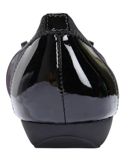 Flash Sale 🧨 Easy Steps Tamsin Black Patent/Print Flat 👟 Shoes 🔥 -Flats Sales Store unnamed file 148