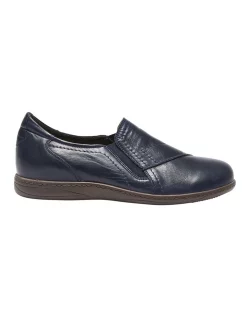 Best Pirce ✔️ Wide Steps Latrobe Flat 👟 Shoes In Navy Glove 💯