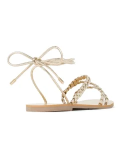 Cheapest 🔔 Forever New Kris Braided 🩴 Sandal In Gold 🎁 -Flats Sales Store unnamed file 1580
