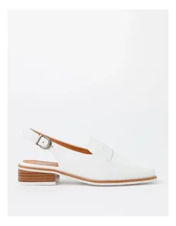 Discount ✨ Zazou Denty White Reptile Flat 👟 Shoes In White ✔️