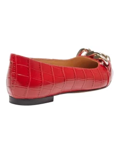 Hot Sale 😉 Sandler Lacey Red Croc Print Flat 👟 Shoes 😍 -Flats Sales Store unnamed file 1855