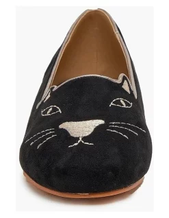 Hot Sale ❤️ Taking Shape Kitty Cat Loafer In Black ⭐ -Flats Sales Store unnamed file 1915