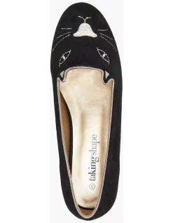 Hot Sale ❤️ Taking Shape Kitty Cat Loafer In Black ⭐ -Flats Sales Store unnamed file 1916