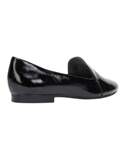 Cheap ✨ Wide Steps Castle Black Crinkle Patent Flat 👟 Shoes 🛒 -Flats Sales Store unnamed file 1982