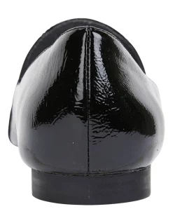 Cheap ✨ Wide Steps Castle Black Crinkle Patent Flat 👟 Shoes 🛒 -Flats Sales Store unnamed file 1983