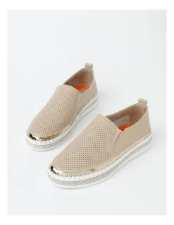 Best Sale 🎁 Regatta Chloe Leather Flat 👟 Shoes In Beige 🎉 -Flats Sales Store unnamed file 2027