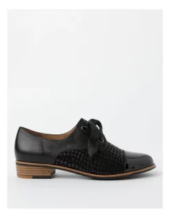 Outlet ✔️ Zazou Avril Black Lace-Up Brogues 🛒