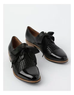 Outlet ✔️ Zazou Avril Black Lace-Up Brogues 🛒 -Flats Sales Store unnamed file 2051