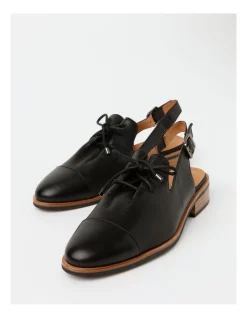 Deals 🤩 Zazou Rumor Leather Flat 👟 Shoes In Black ✔️ -Flats Sales Store unnamed file 2057