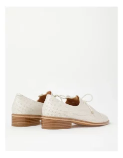 Best reviews of ✔️ Zazou Rebellion Perferated Leather Flat 👟 Shoes In Cream 🤩 -Flats Sales Store unnamed file 2107