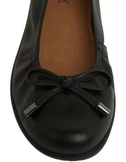 Best reviews of 🤩 Active Flex By Easy Steps Barton Flat 👟 Shoes In Black Leather 😉 -Flats Sales Store unnamed file 264