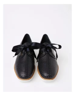 Buy ✨ Zazou Punchy Flat 👟 Shoes In Navy Leather 👍 -Flats Sales Store unnamed file 4