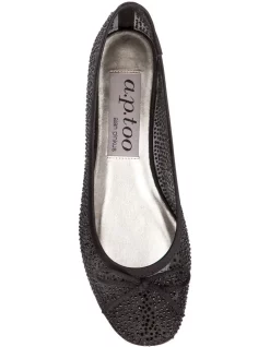 Best deal 🌟 Alan Pinkus Twinkle Black Silk Pump ✔️ -Flats Sales Store unnamed file 464