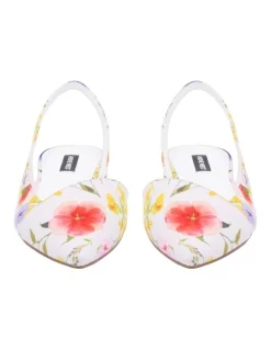 Promo ⭐ Nine West Beads Flats In White Floral 🛒 -Flats Sales Store unnamed file 552