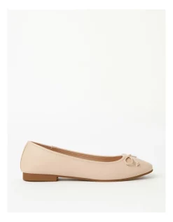 Best reviews of 🧨 Miss Shop Robyn Low Heeled Flats In Beige 👍
