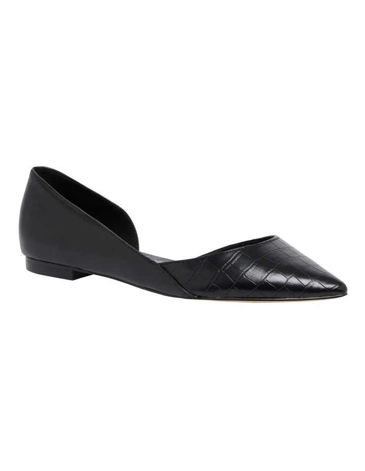 Best Sale π Nine West Aery Crocodile Flat π Shoe In Black β 4 Best Sale π Nine West Aery Crocodile Flat π Shoe In Black β - Image 2