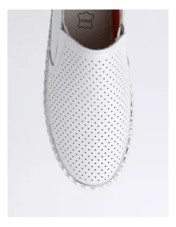 New 🌟 Regatta Chloe Leather 👟 Shoe In White 👏 -Flats Sales Store unnamed file 806