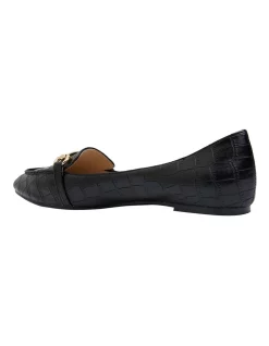 Cheapest 🌟 Ravella Radical Flat 👟 Shoes In Black Croc Smooth 🥰 -Flats Sales Store unnamed file 840