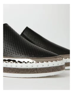 Coupon ⌛ Regatta Chloe Leather Flat 👟 Shoes In Black ✨ -Flats Sales Store unnamed file 975